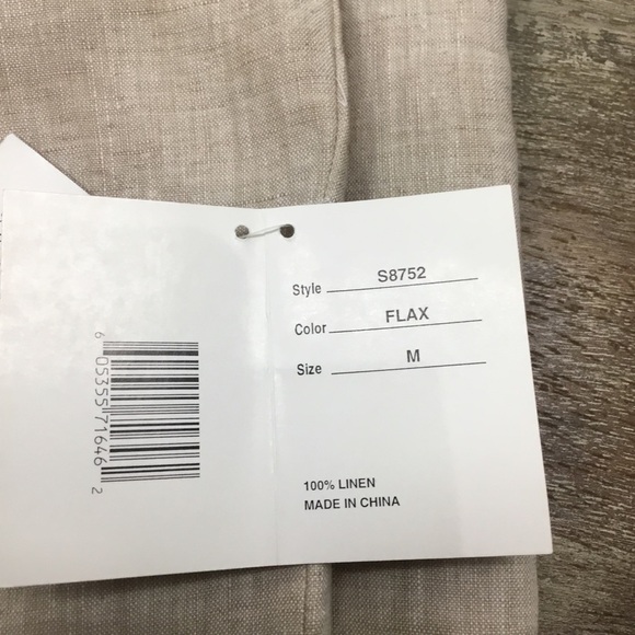 PURE Linen Solutions NYC Maxi Dress In Flax Color SZ M - Picture 7 of 8